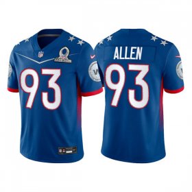 Wholesale Cheap Men\'s Washington Football Team #93 Jonathan Allen 2022 Royal NFC Pro Bowl Stitched Jersey