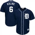 Wholesale Cheap Tigers #6 Al Kaline Navy Blue Cool Base Stitched Youth MLB Jersey