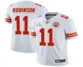 Wholesale Cheap Men\'s Kansas City Chiefs #11 Demarcus Robinson White 2021 Super Bowl LV Limited Stitched NFL Jersey