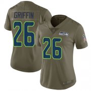Wholesale Cheap Nike Seahawks #26 Shaquem Griffin Olive Women's Stitched NFL Limited 2017 Salute to Service Jersey