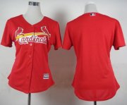 Wholesale Cheap Cardinals Blank Red Fashion Women's Stitched MLB Jersey