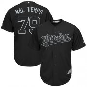 Wholesale Cheap White Sox #79 Jose Abreu Black "Mal Tiempo" Players Weekend Cool Base Stitched MLB Jersey