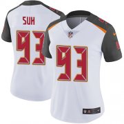 Wholesale Cheap Nike Buccaneers #93 Ndamukong Suh White Women's Stitched NFL Vapor Untouchable Limited Jersey