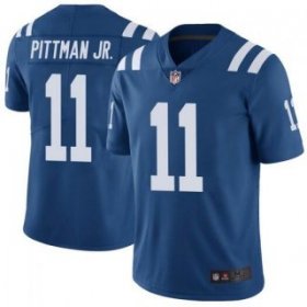 Wholesale Cheap Men\'s Indianapolis Colts #11 Michael Pittman Jr. Royal Limited Color Rush Vapor Untouchable Limited Stitched Jersey