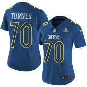 Wholesale Cheap Nike Panthers #70 Trai Turner Navy Women's Stitched NFL Limited NFC 2017 Pro Bowl Jersey