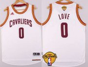 Wholesale Cheap Men's Cleveland Cavaliers #0 Kevin Love 2015 The Finals New White Jersey
