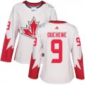 Wholesale Cheap Team Canada #9 Matt Duchene White 2016 World Cup Women's Stitched NHL Jersey