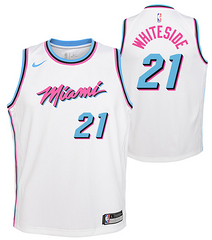 Wholesale Cheap Nike Heat #21 Hassan Whiteside White NBA Swingman City Edition Jersey